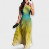 Haven - Stilska Maxi Haljina bez Rukava s Tie-Dye