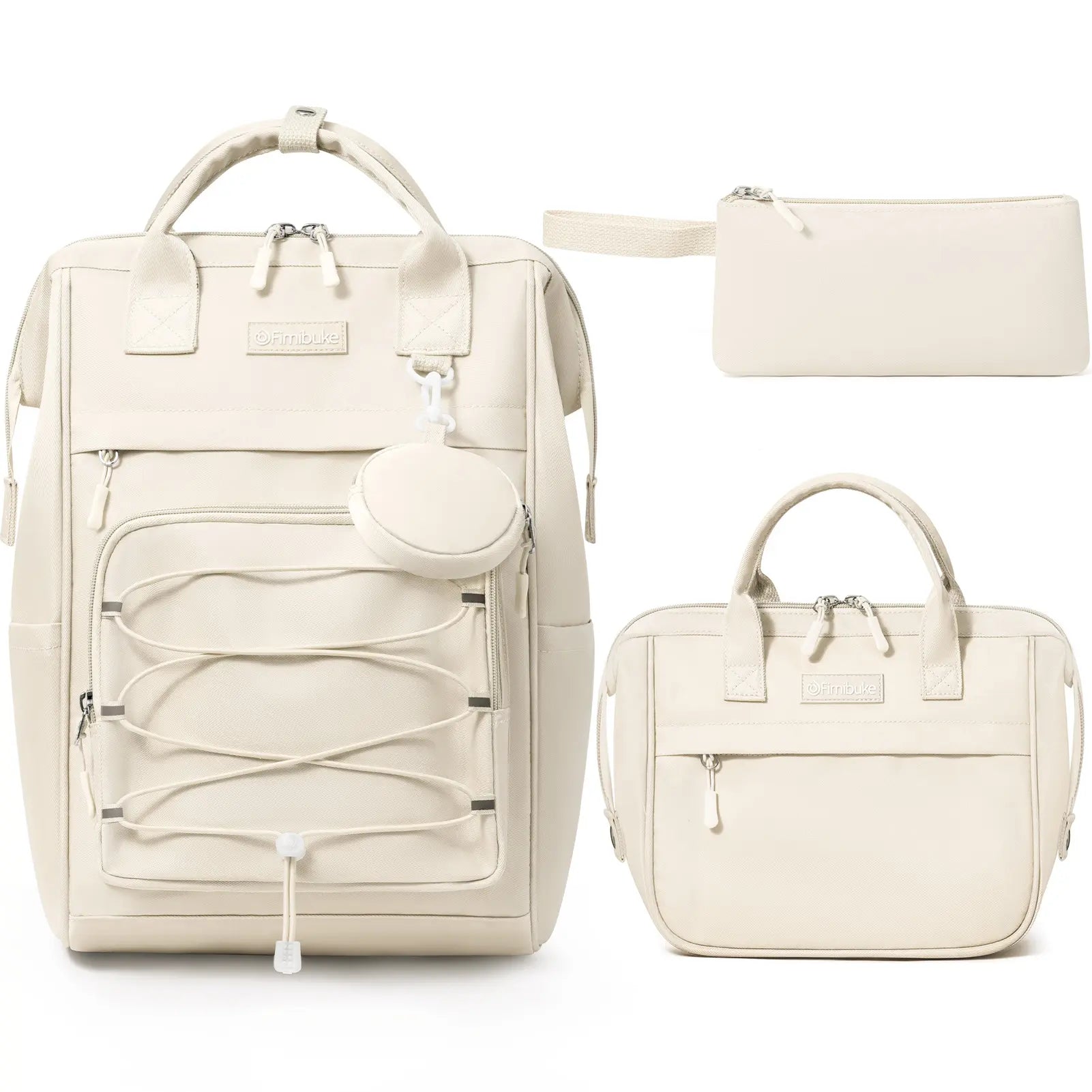 Fimibuke Waterproof Backpack Set – Includes School Bag, Lunch Box & Pencil Case, Lightweight, School Backpack Book Bag for Back-To-School Students,Back to School,Back to School Shopping,Travel Essentials