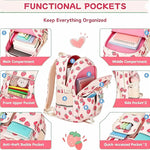 3PCS Waterproof Backpack for School,Oxford Cloth Bookbag Set with Lunch Box & Pencil Case,School Bag for Elementary Middle High School,Back to School Gift,Birthday'S Gift