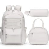 Fimibuke 3PCS Backpack for School,Waterproof Bookbag Set with Lunch Box & Pencil Case,School Bag for Elementary Middle School,Back to School Gift,Birthday'S Gift,Back to School Shopping,Travel Essentials