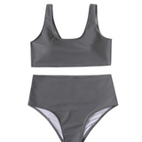 Colorful Reflective Rave Party Shiny Bikini Set