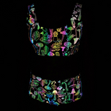 Colorful Reflective Rave Party Shiny Bikini Set