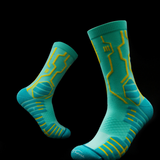 Cyberpunk Circuit Mid-calf Socks