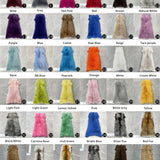 Women's Premium Fluffy Fox Fur Short Coat with Layered Sleeves - Winter Chic Warm Jacket