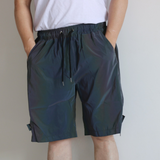 Functional Colorful Reflective Cargo Shorts