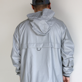 Functional Reflective Half-Zip Hooded Jacket