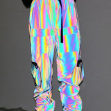 Functional  Laser Colorful Reflective Pants