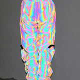Functional  Laser Colorful Reflective Pants