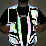 Functional Multi-Pocket Colorful Reflective Vest
