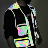 Functional Multi-Pocket Colorful Reflective Vest
