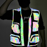 Functional Multi-Pocket Colorful Reflective Vest
