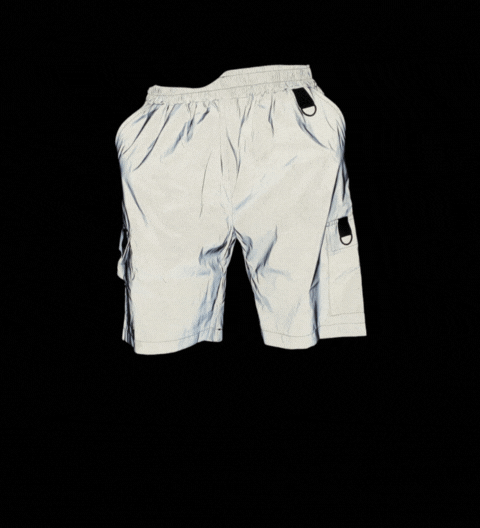 Functional Colorful Reflective Cargo Shorts