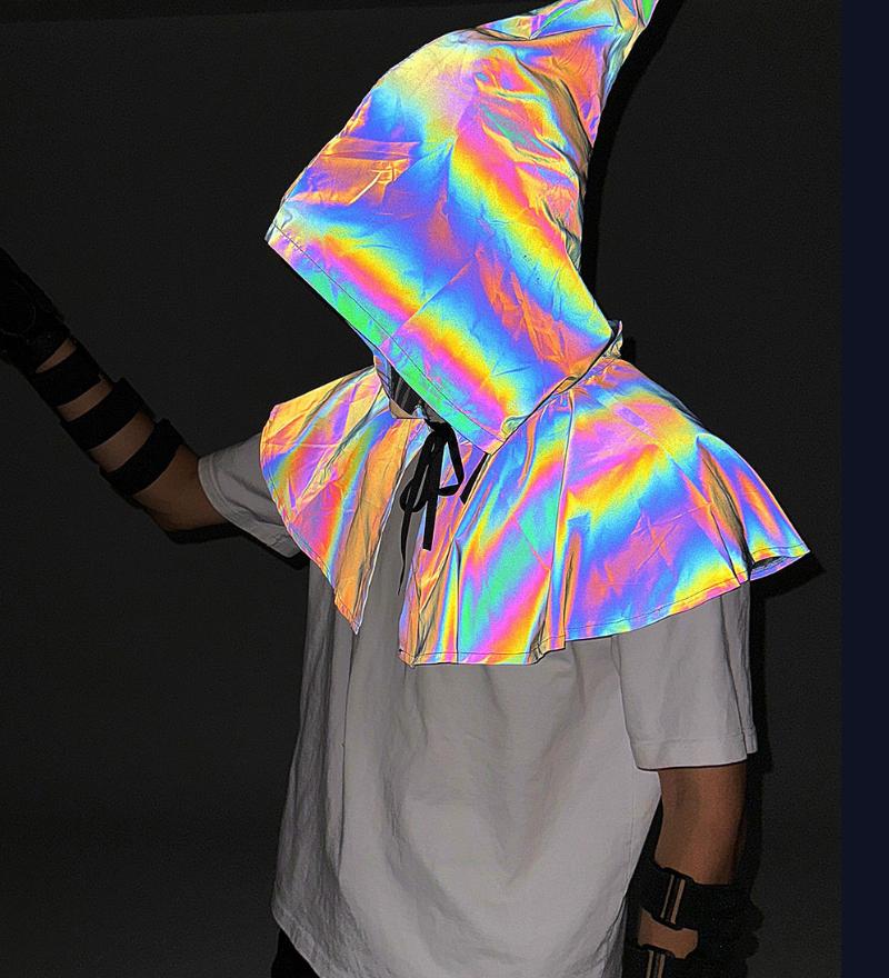 Halloween Colorful Reflective Wizard Cape
