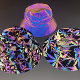 Hip Hop Rainbow Reflective Bucket Hat