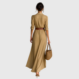 Thames – Elegantne zavinuta maxi haljina