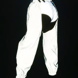 Laser Rave Reflective Open-Crotch Pants