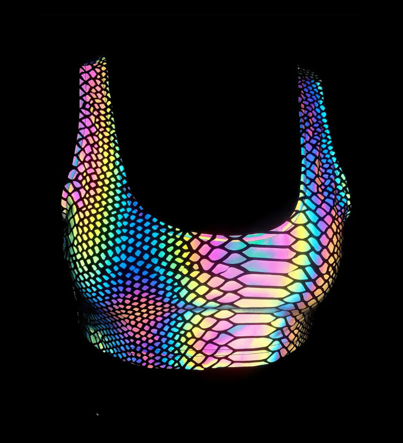 Reflective Rave Clothing Colorful Tank Leggings (Sold Separately)