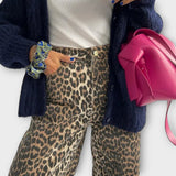Chandra - Vintage traperice s leopardjim vzorcem