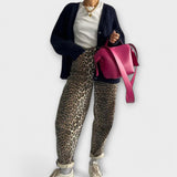 Chandra - Vintage traperice s leopardjim vzorcem