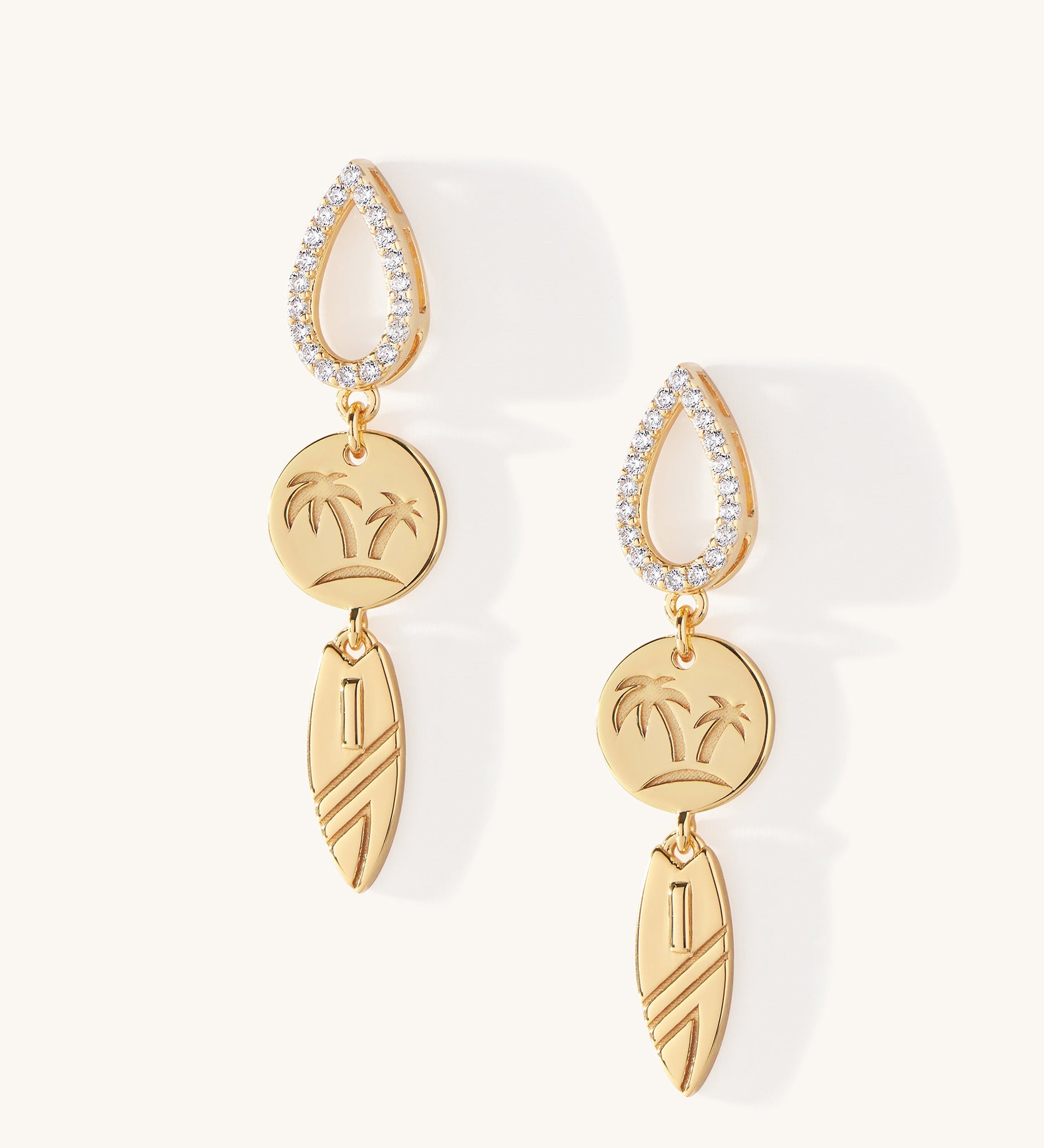 Ponta Preta Dangle Earrings