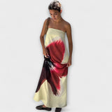 Šik off-shoulder brezramenske maxi haljine