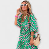 Elegantne geometrijske maxi haljine