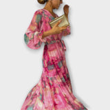Evelyn - Maxi haljina Aquarelle Dream
