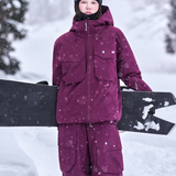 Ski Wear 3L Warm Waterproof Ski Jacket Cargo Pants Suit -Unisex (Single Unit Available)