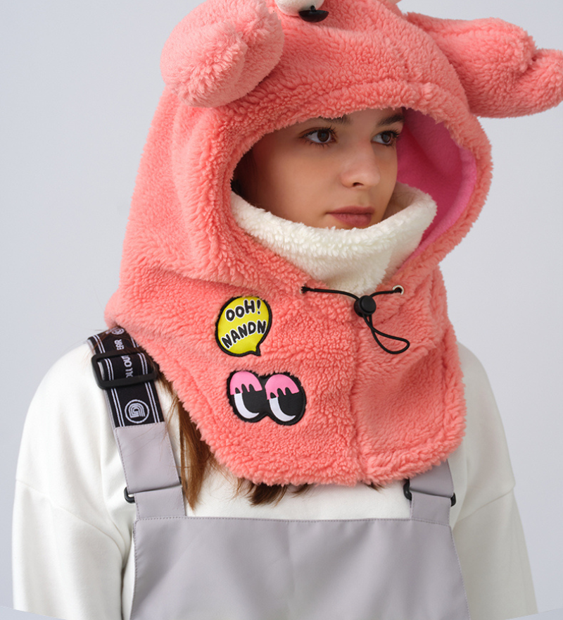 Ski Wear Fluffy & Adorable Unisex Face Mask