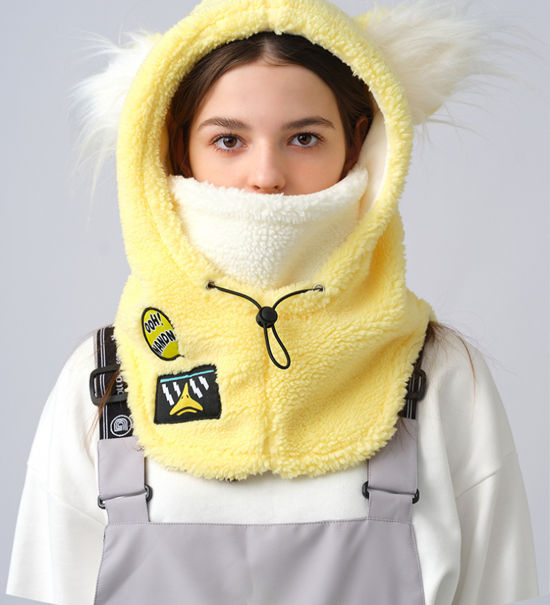 Ski Wear Fluffy & Adorable Unisex Face Mask
