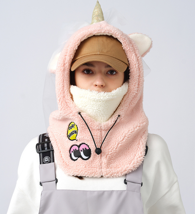 Ski Wear Fluffy & Adorable Unisex Face Mask