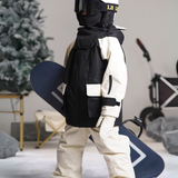 Ski Wear Frog Color Block Kids Jacket&Bibs Snow Suit (Single Unit Available)