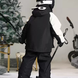 Ski Wear Frog Color Block Kids Jacket&Bibs Snow Suit (Single Unit Available)
