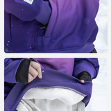 Ski Wear Gradient Color Warm Ski Hoodie - Unisex