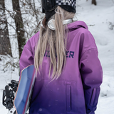 Ski Wear Gradient Color Warm Ski Hoodie - Unisex