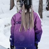 Ski Wear Gradient Color Warm Ski Hoodie - Unisex