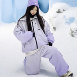 Ski Wear Icecream Gradient Color Snow Suit -Unisex