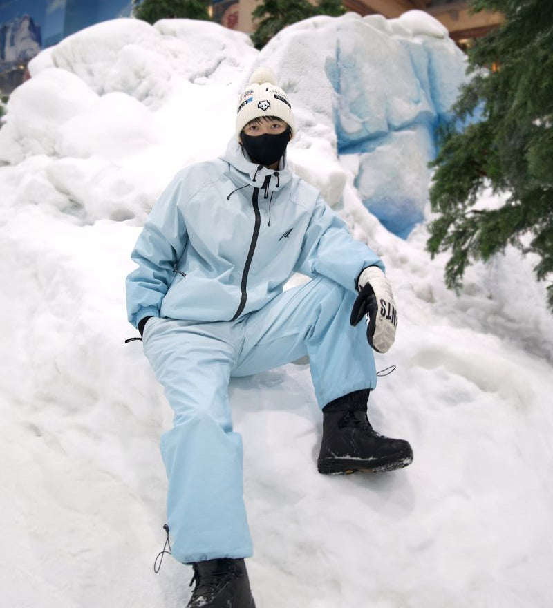 Ski Wear Icecream Gradient Color Snow Suit -Unisex