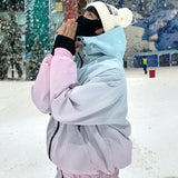 Ski Wear Icecream Gradient Color Snow Suit -Unisex