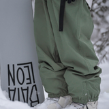 Ski Wear Loose Fit Fleece-Lined Snowboard Pants -Unisex