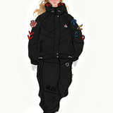 Ski Wear Night Warrior 3L Fleece Ski Suit - Unisex (Single Unit Available)
