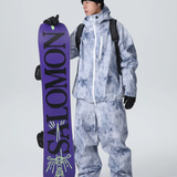 Ski Wear Outdoor Loose Denim Snow Jacket&Pants Suit -Unisex