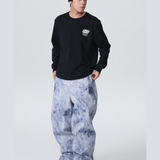 Ski Wear Outdoor Loose Denim Snow Jacket&Pants Suit -Unisex