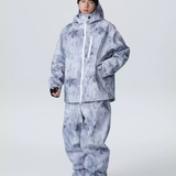 Ski Wear Outdoor Loose Denim Snow Jacket&Pants Suit -Unisex