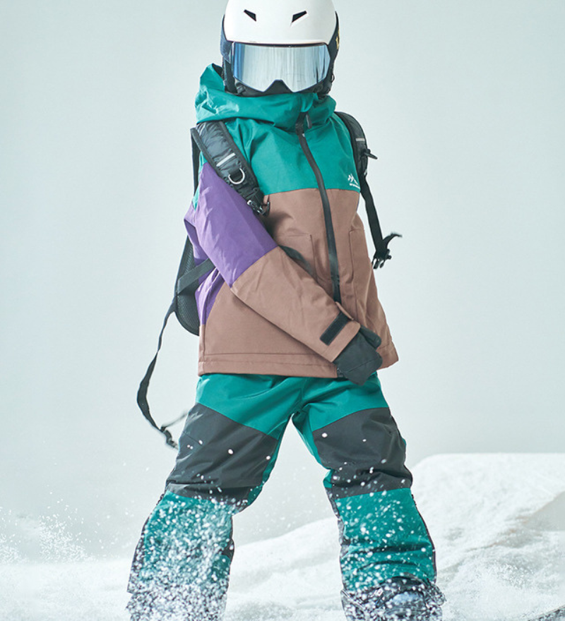 Ski Wear Outdoor Waterproof Jacket&Bibs Kids Snow Suit (Single Unit Available)