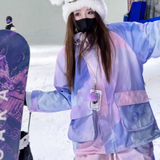 Ski Wear Pink&Purple Snow Jacket&Pants Suit -Women's (Single Unit Available)