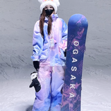 Ski Wear Pink&Purple Snow Jacket&Pants Suit -Women's (Single Unit Available)