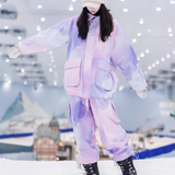 Ski Wear Pink&Purple Snow Jacket&Pants Suit -Women's (Single Unit Available)