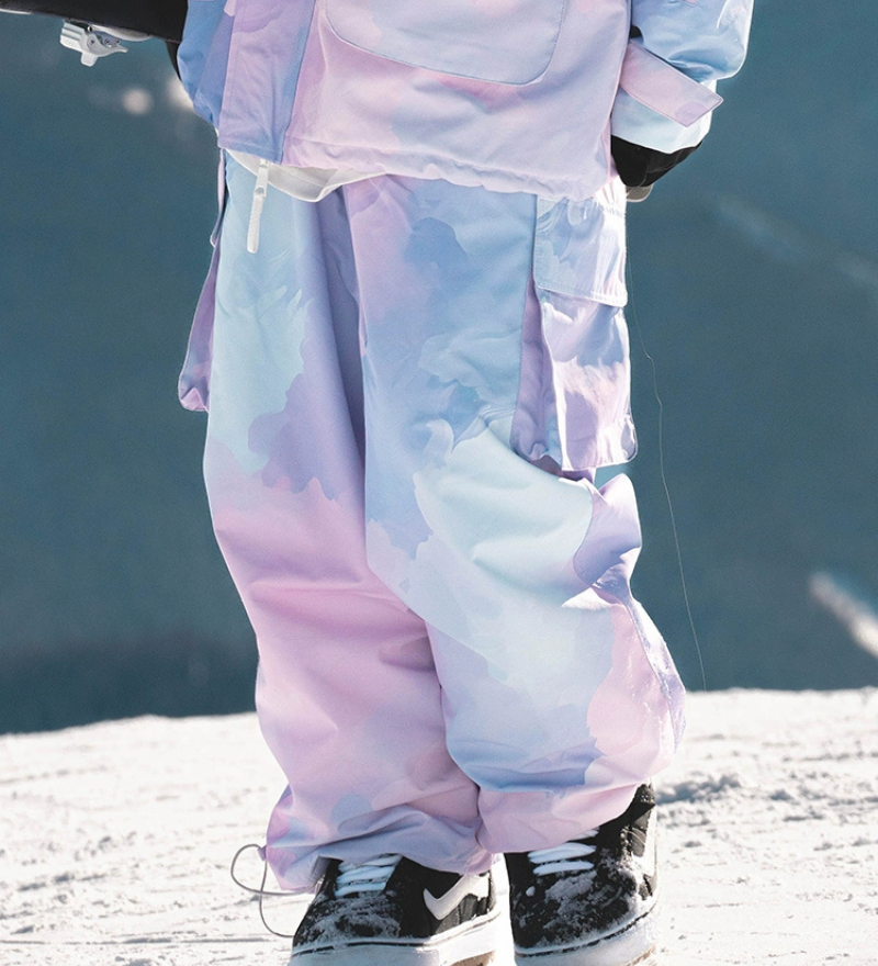 Ski Wear Pink&Purple Snow Jacket&Pants Suit -Women's (Single Unit Available)