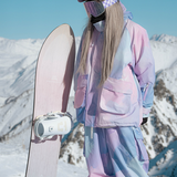 Ski Wear Pink&Purple Snow Jacket&Pants Suit -Women's (Single Unit Available)